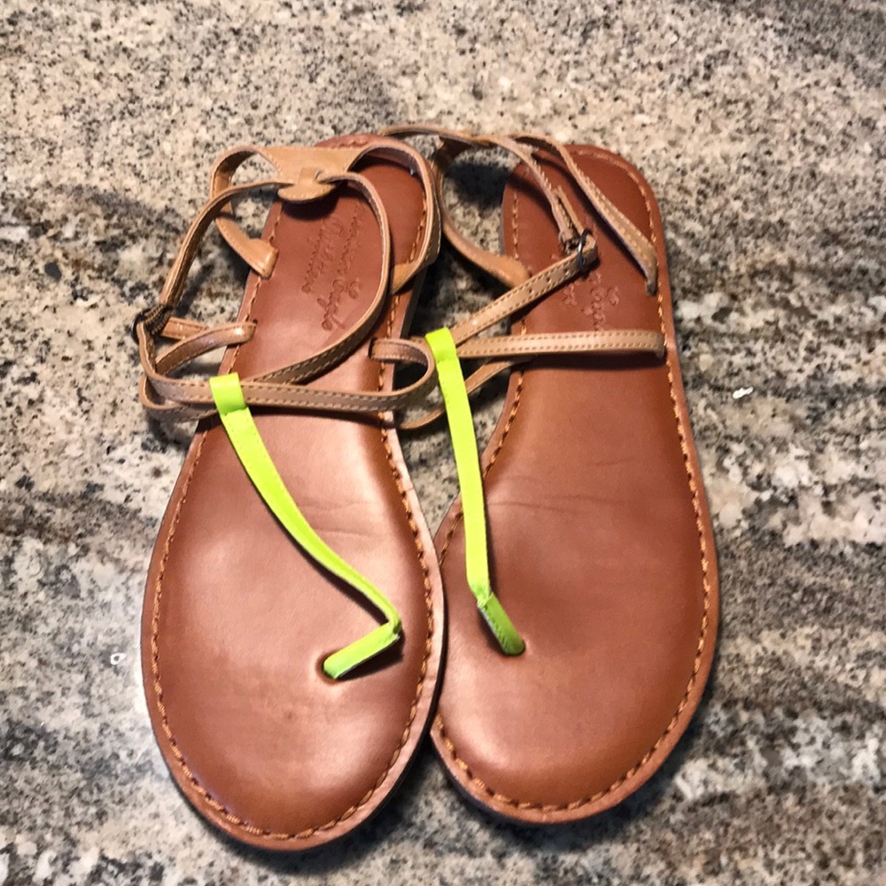 Lightly worn American eagle sandals.